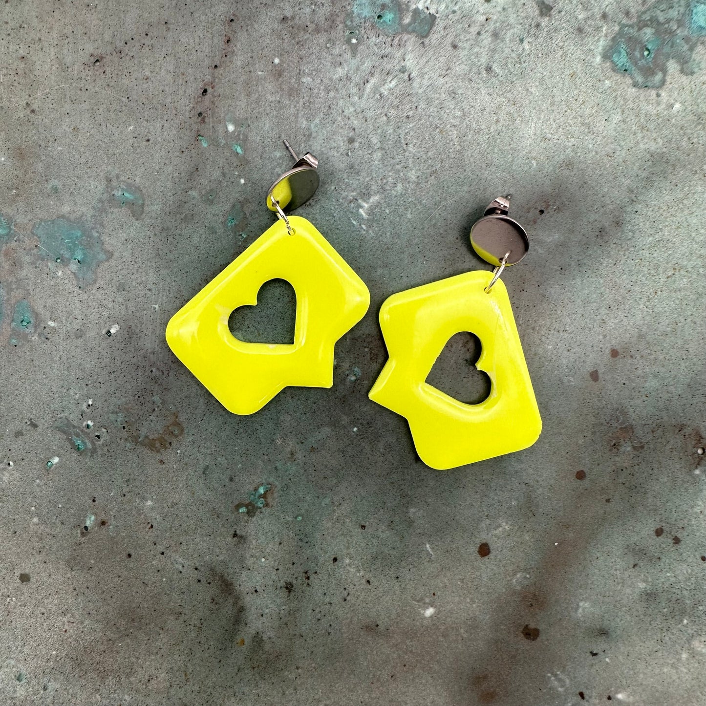 Emoji Heart Earrings