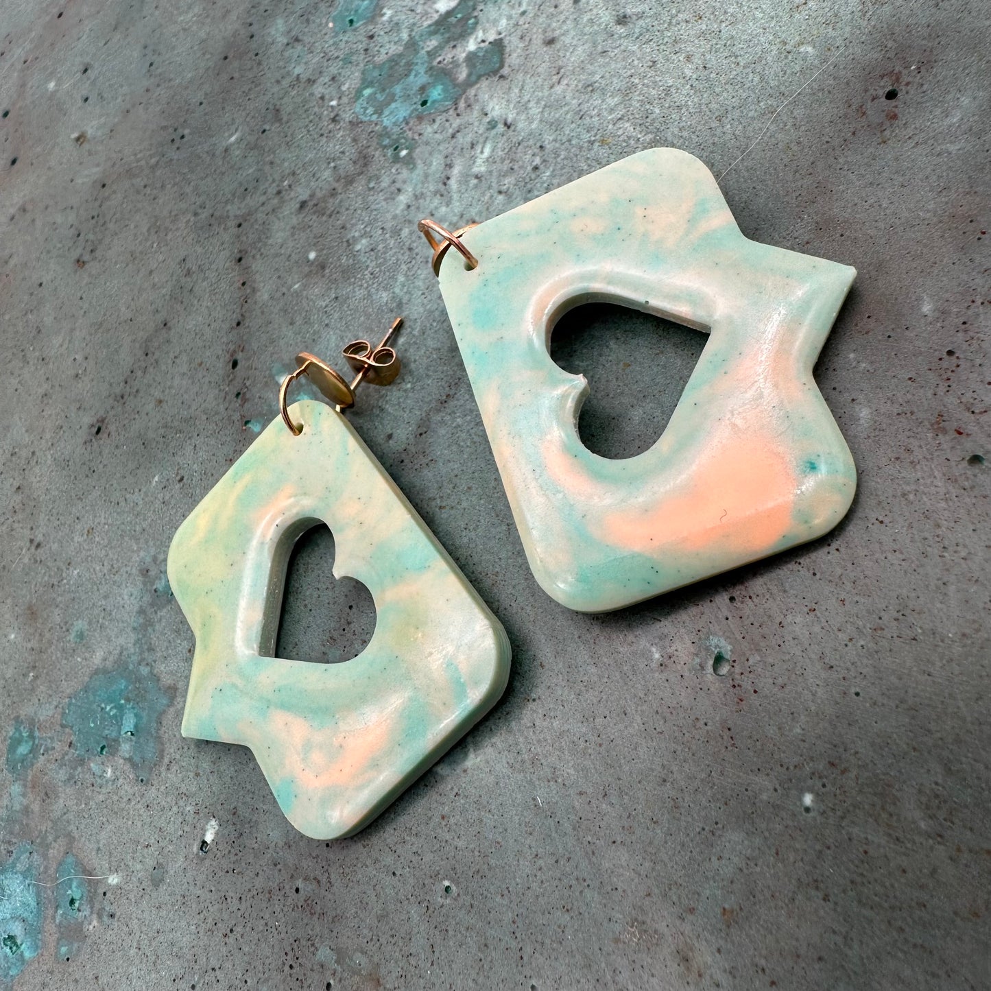Emoji Heart Earrings