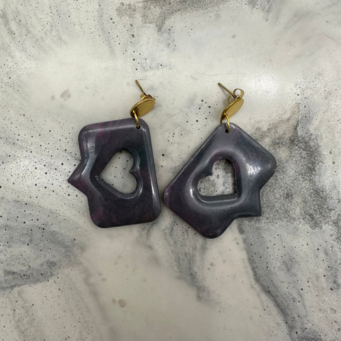 Emoji Heart Earrings