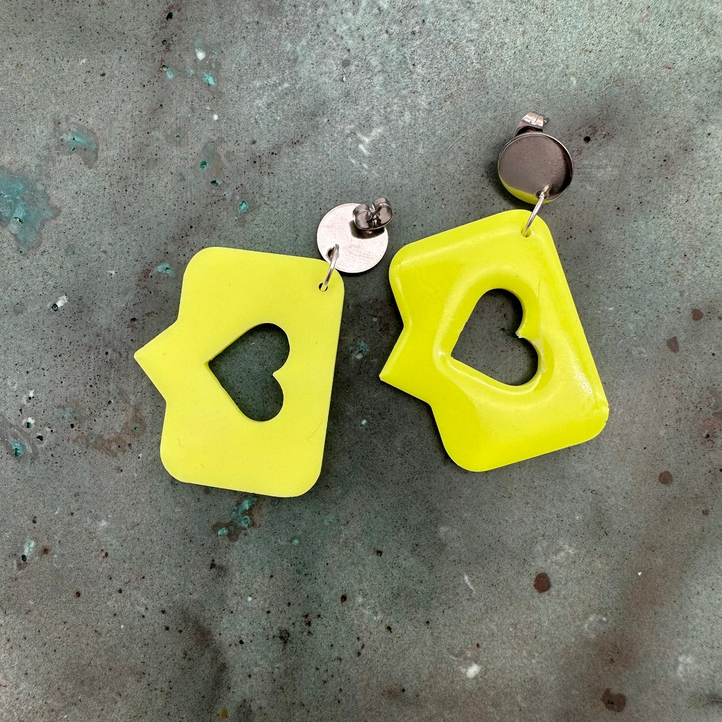 Emoji Heart Earrings