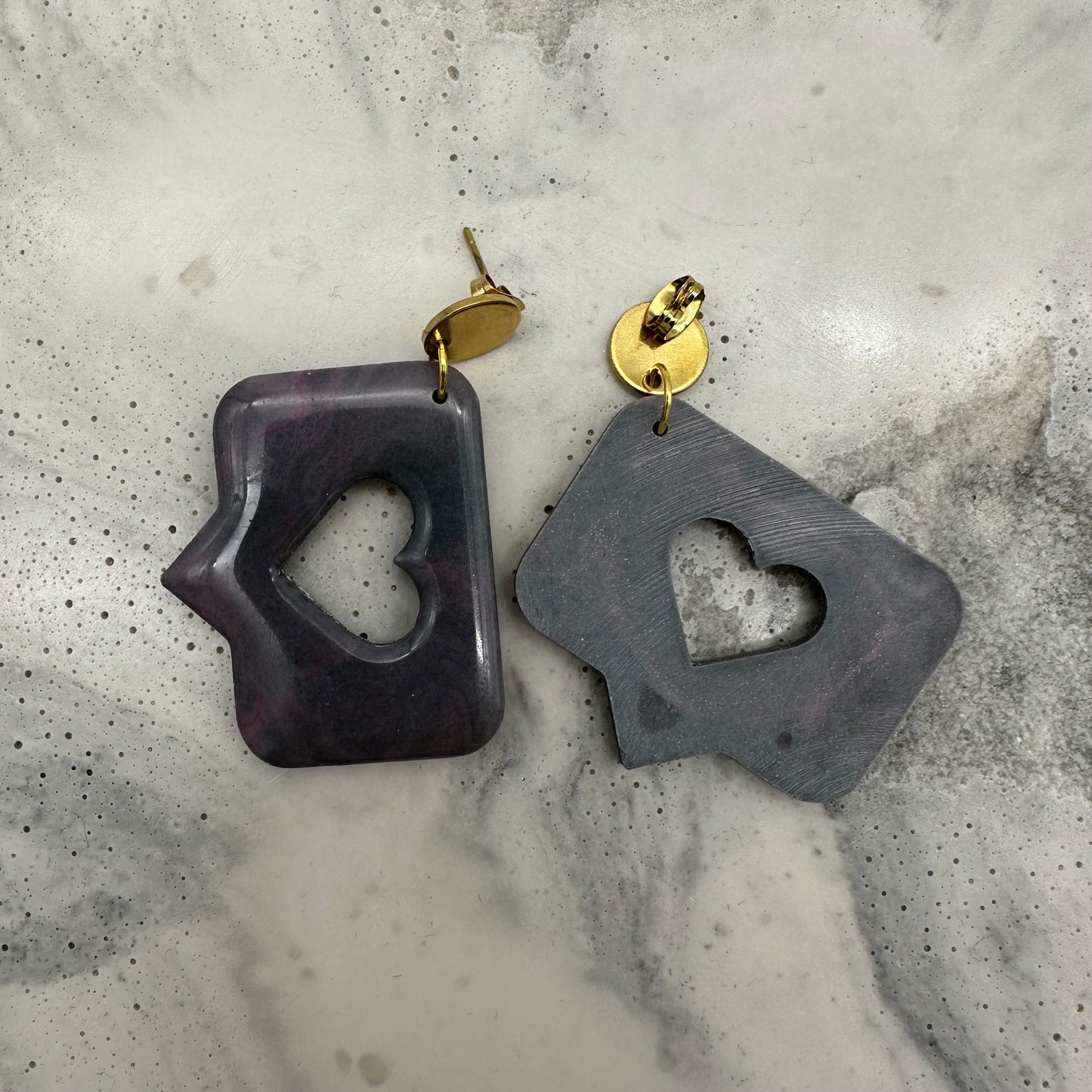 Emoji Heart Earrings