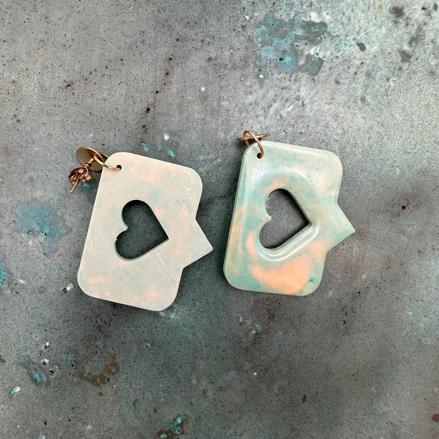 Emoji Heart Earrings