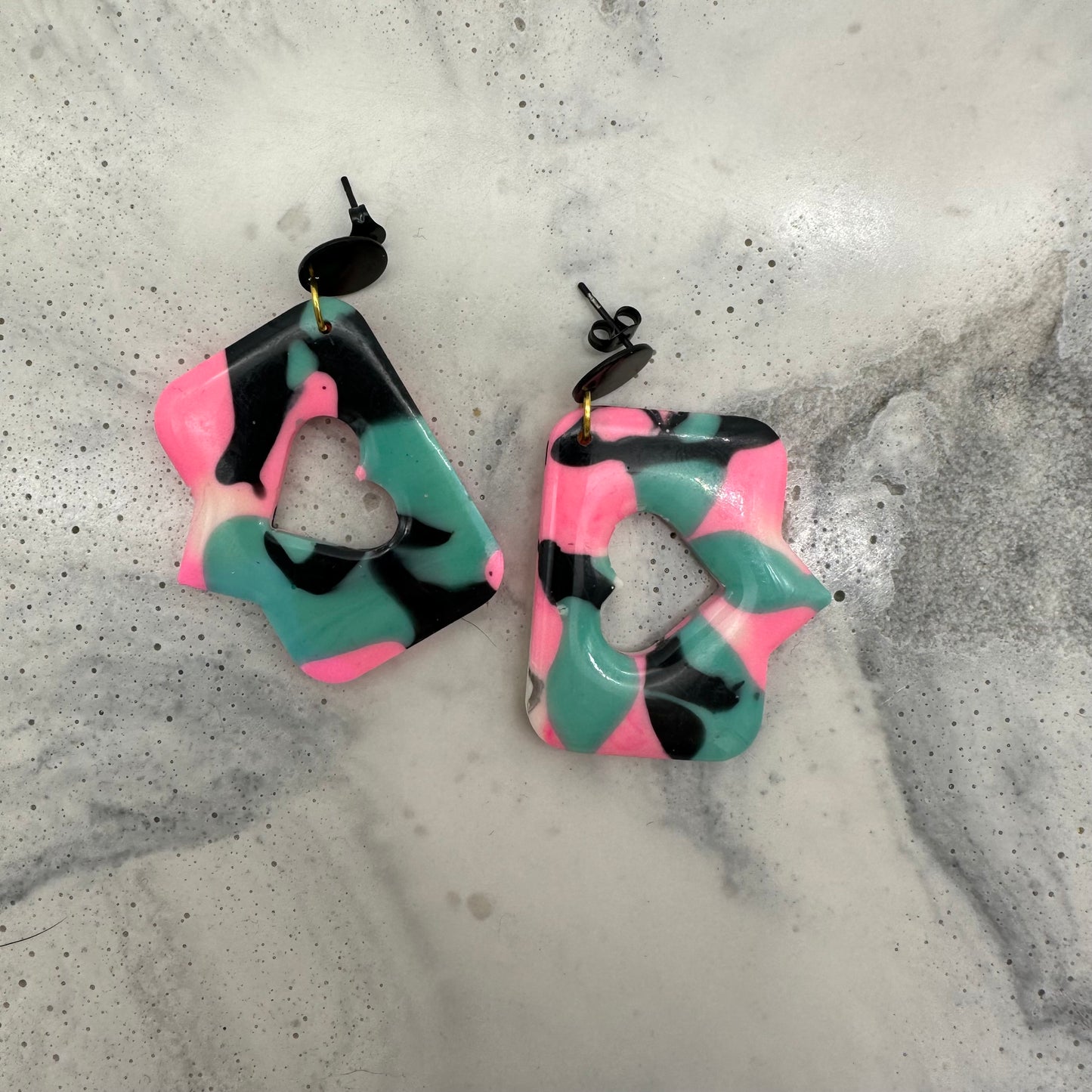 Emoji Heart Earrings