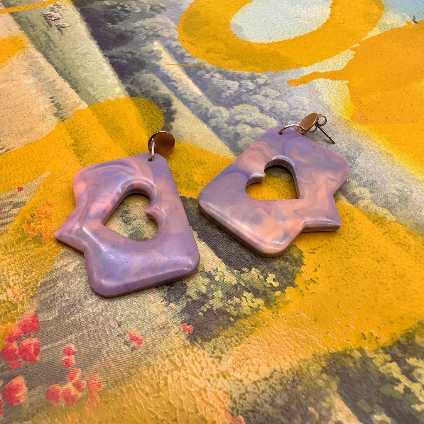 Emoji Heart Earrings