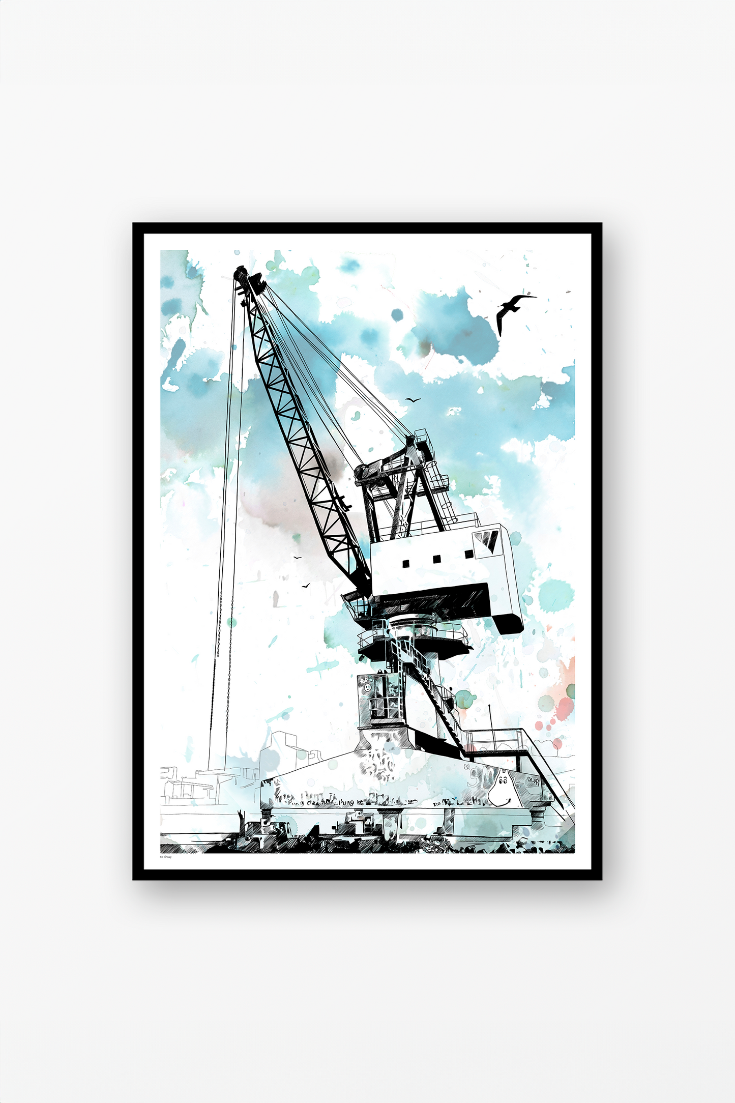 Kran I Hamnen Poster