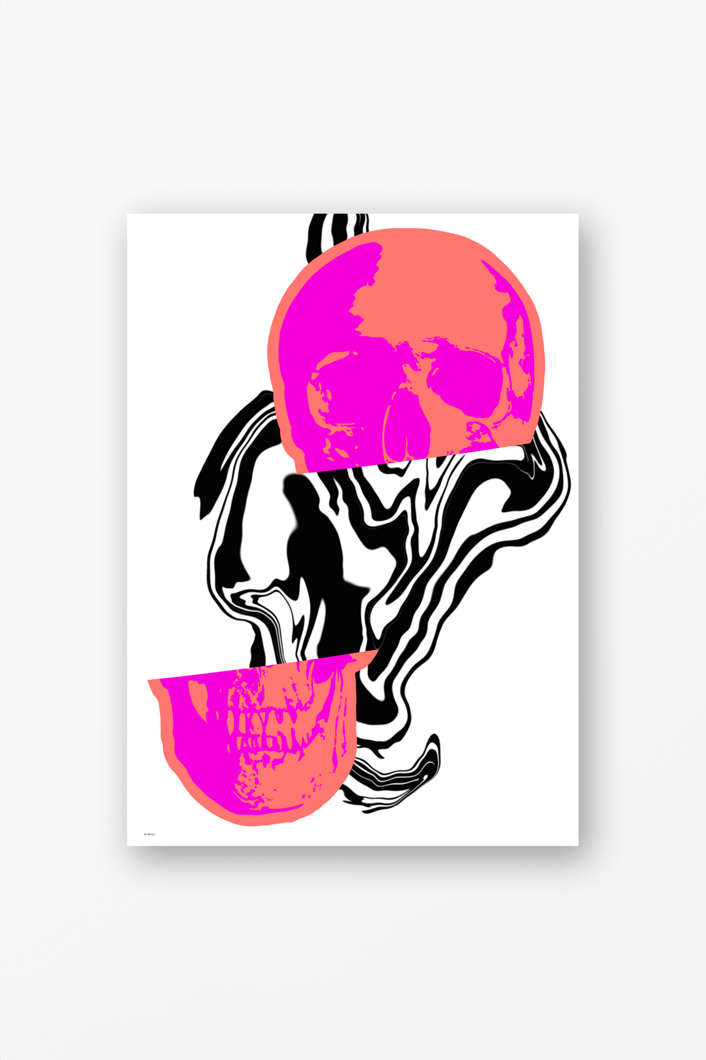 Pink Scull Poster