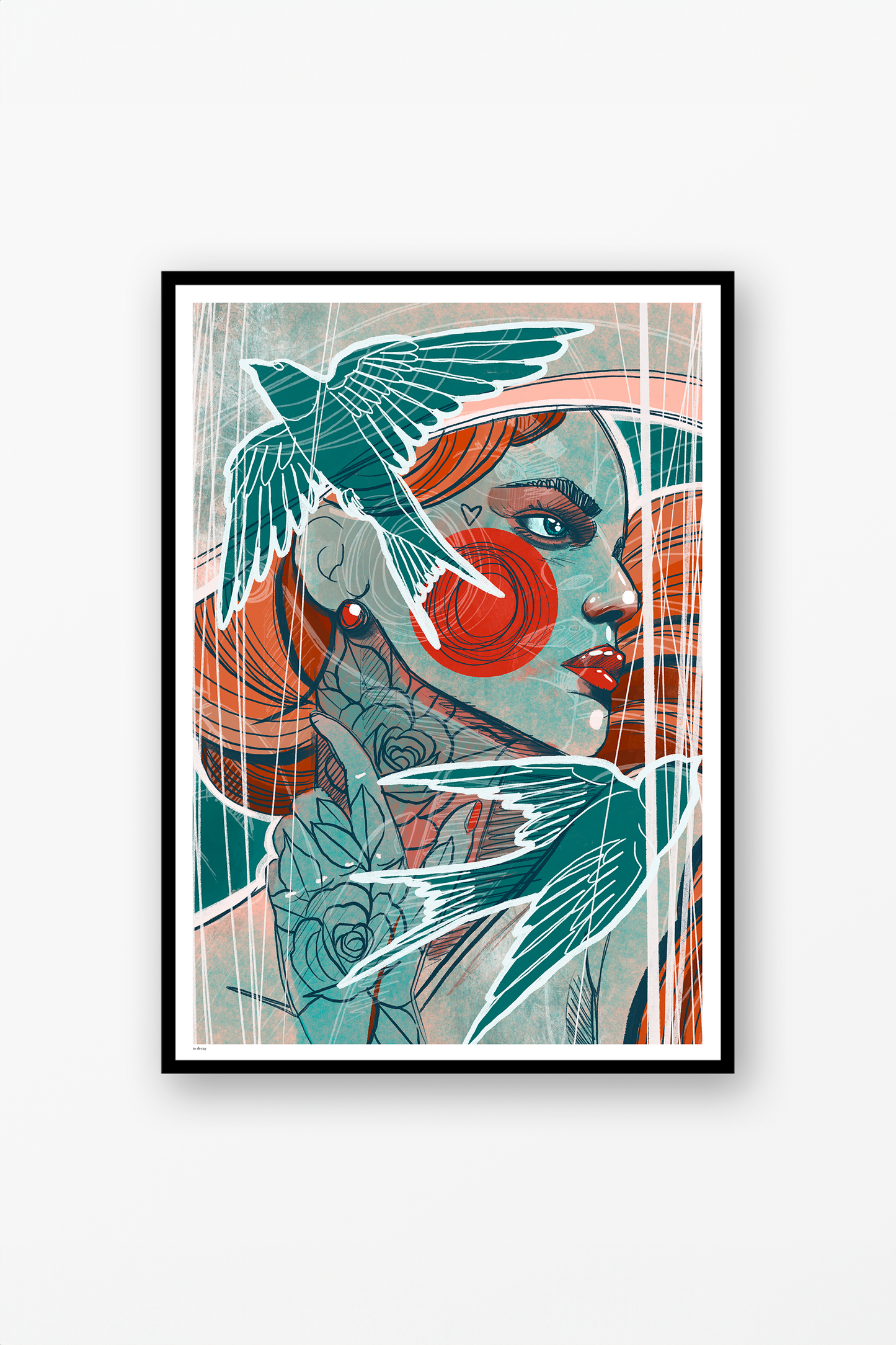 Woman Bird Poster