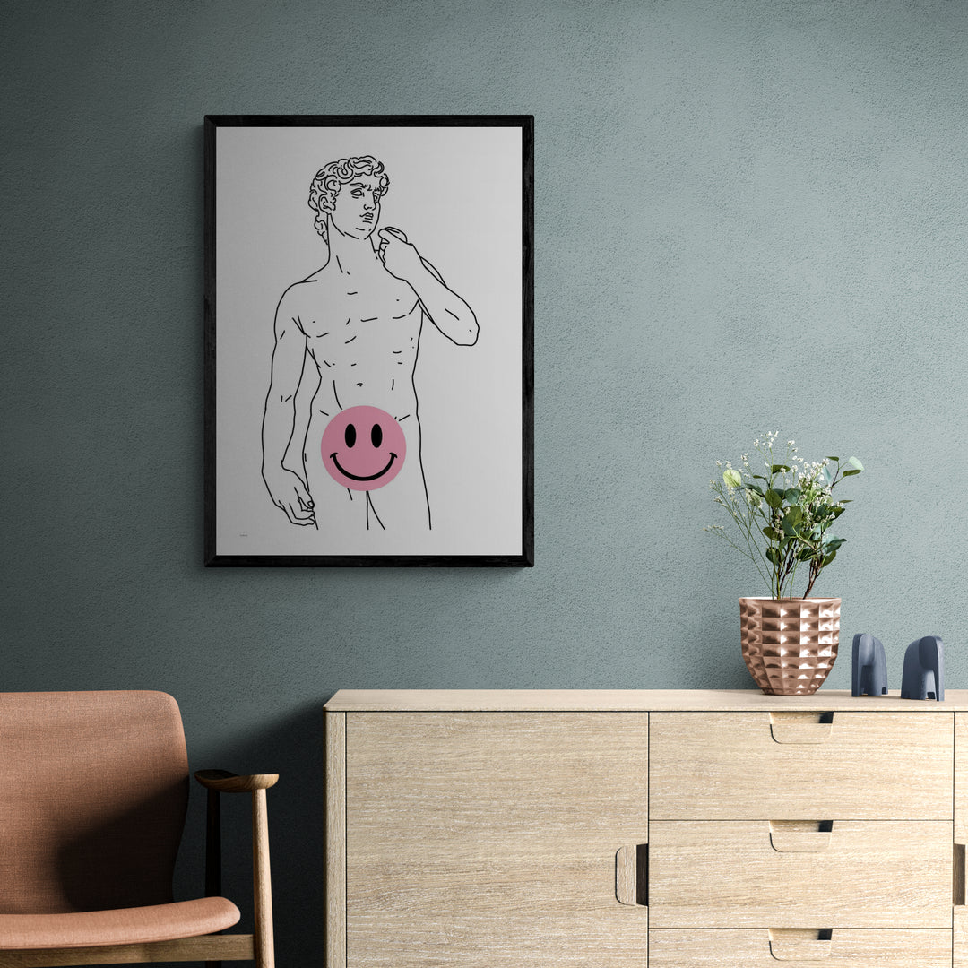 A happy David poster - to decay