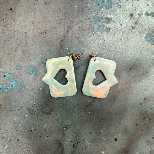 Emoji Heart Earrings