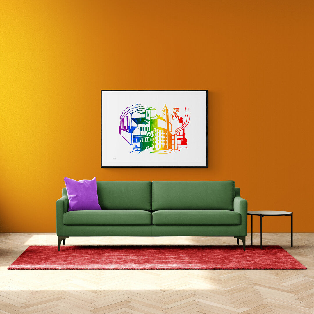 Norrköping Pride poster - to decay