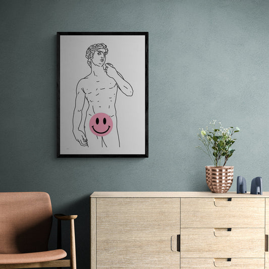 A happy David poster - to decay