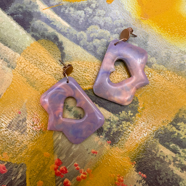 Emoji Heart örhängen