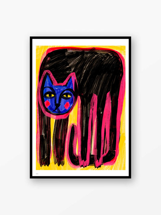 Funky Feline Frenzy Poster