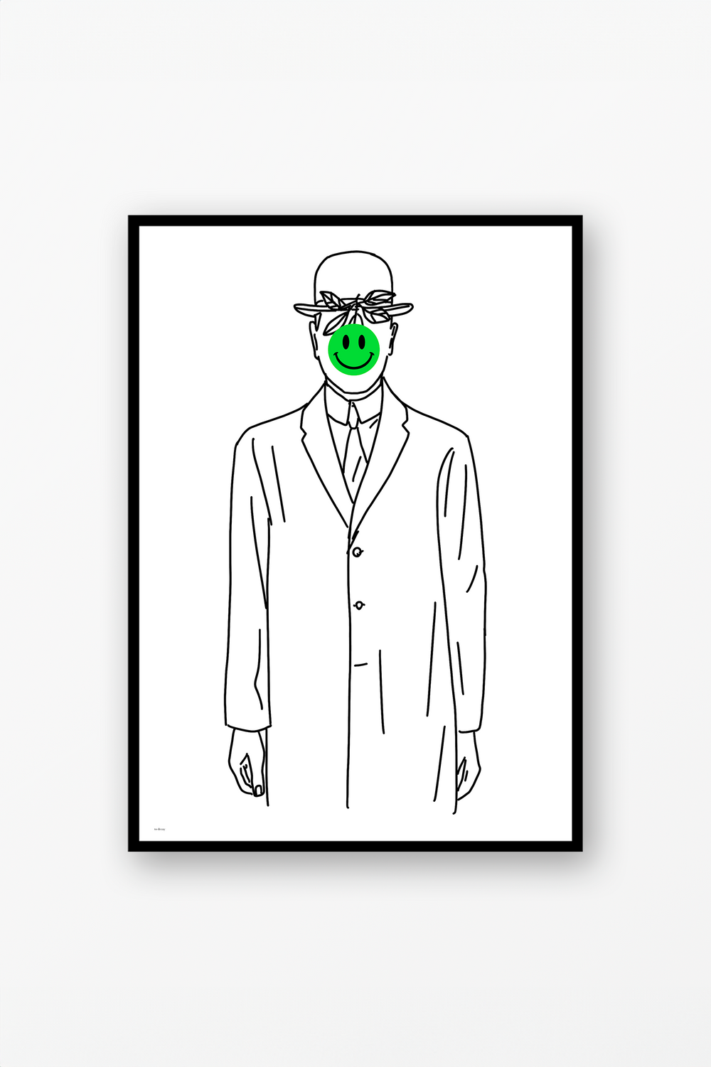 A Man With A Happy Face Poster - to decay