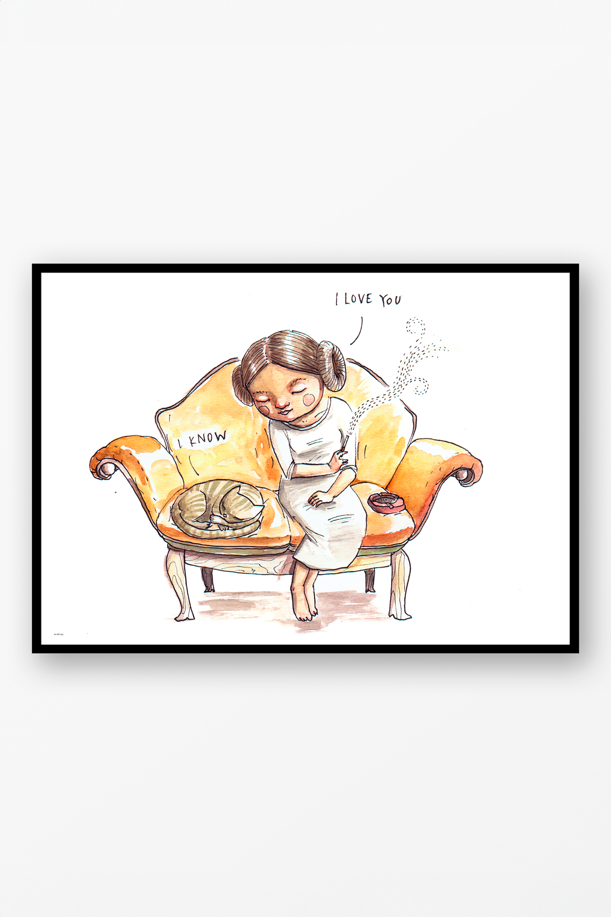 I love you poster - to decay