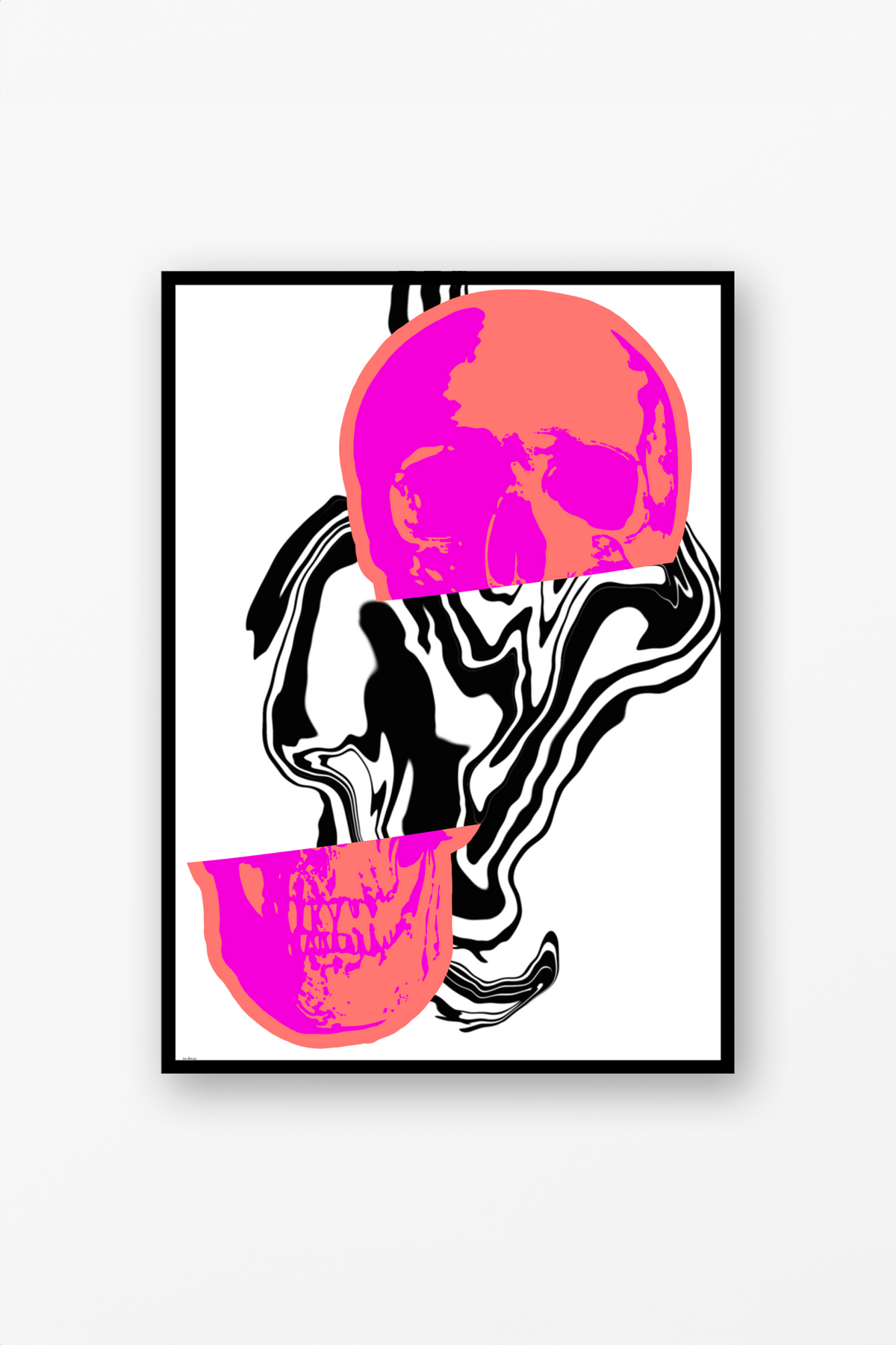 Pink Scull Poster