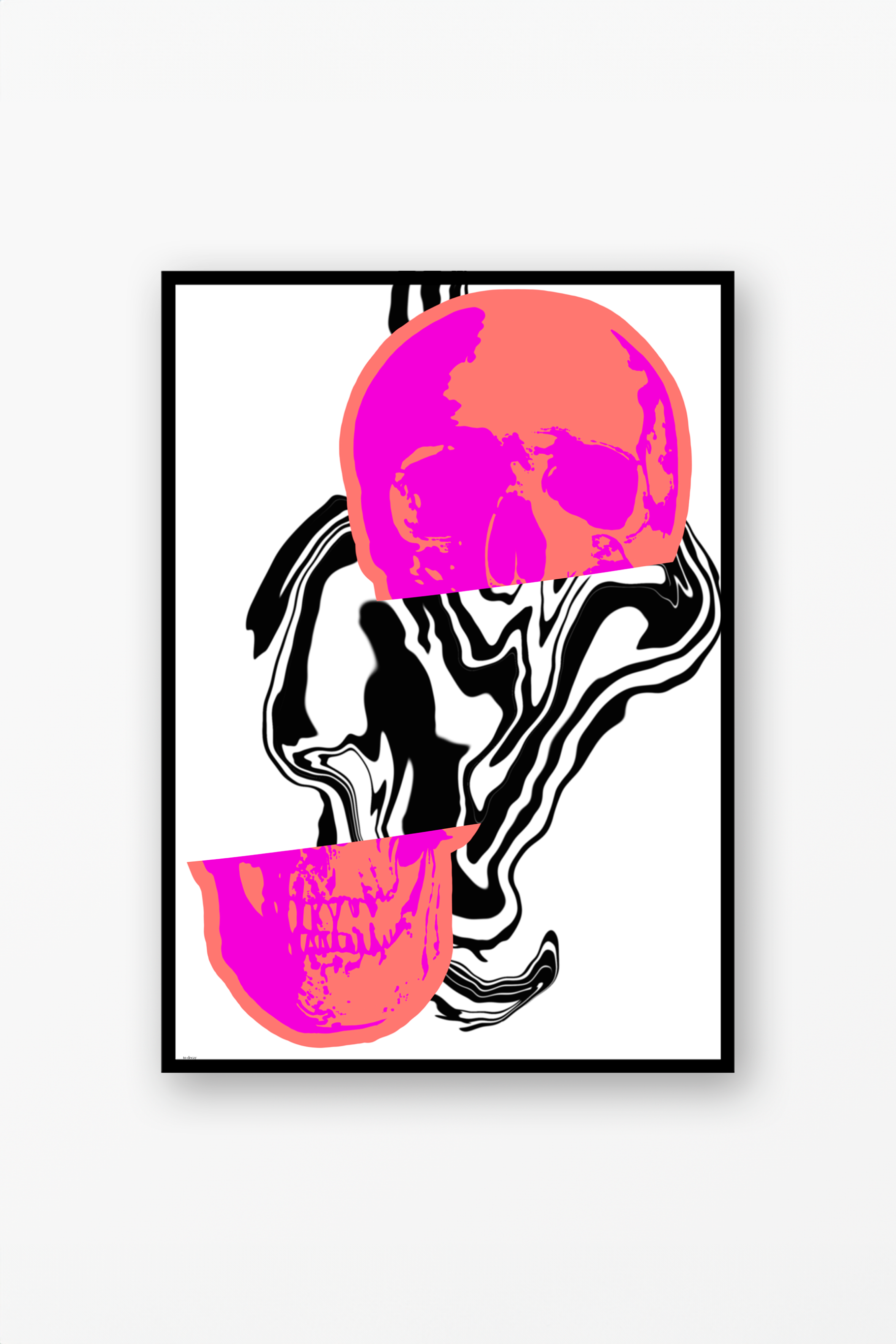 Pink Scull Poster