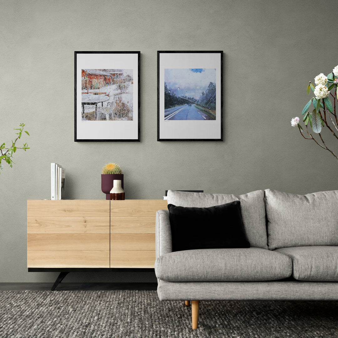 Regn 2, konsttryck poster - to decay