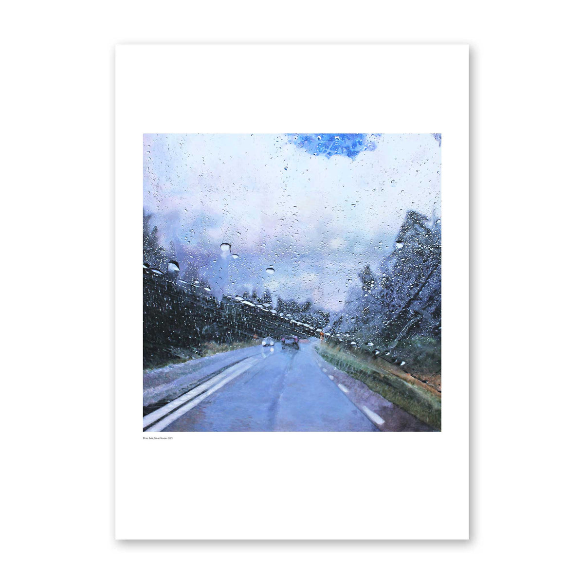 Regn 1, konsttryck poster - to decay