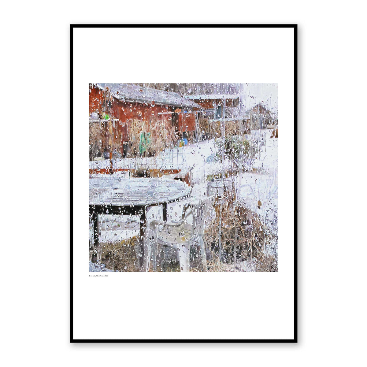 Regn 2, konsttryck poster - to decay