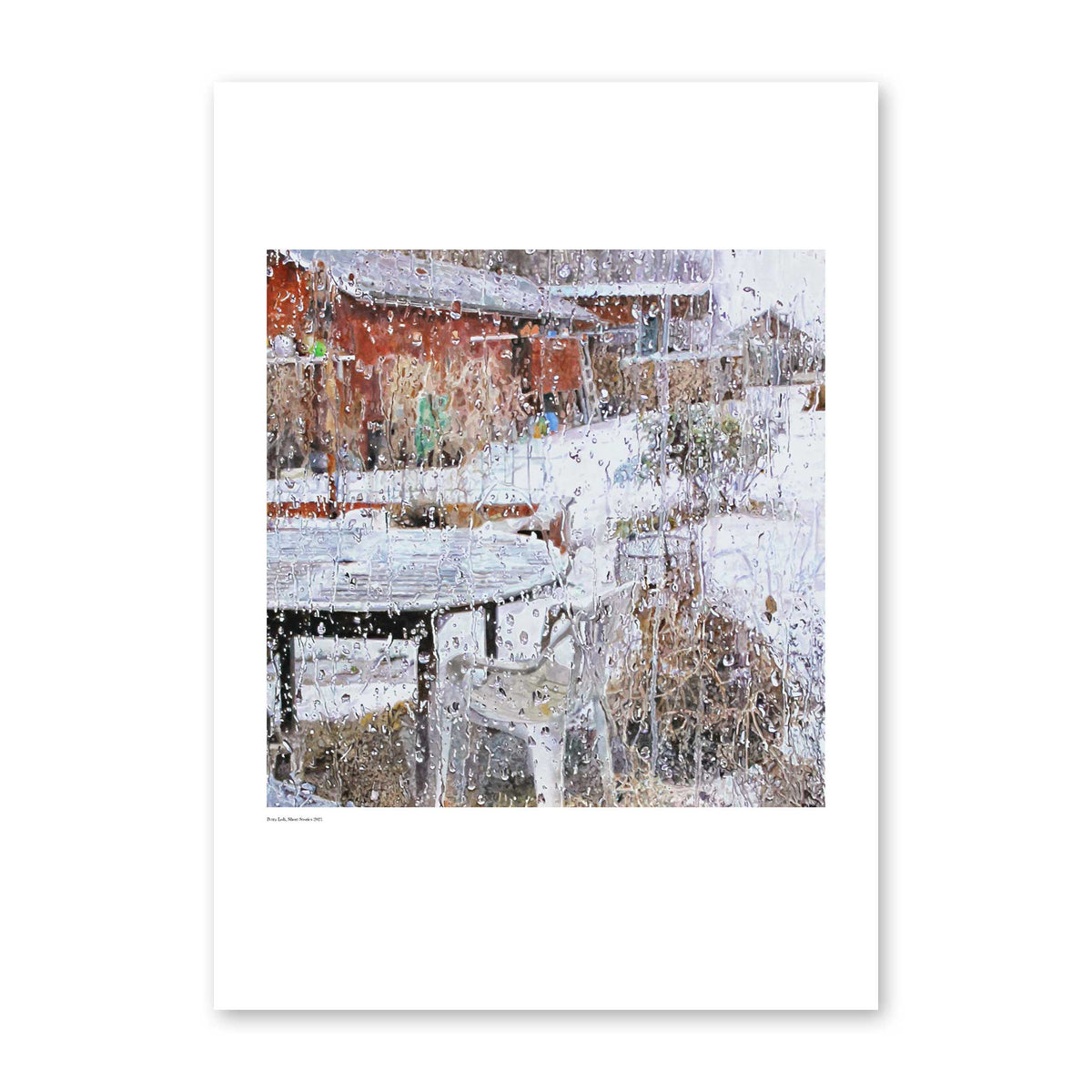 Regn 2, konsttryck poster - to decay