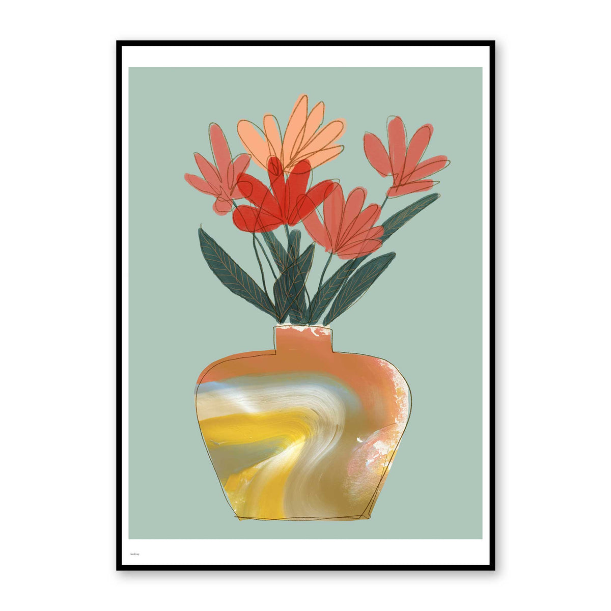 Flower Vase Poster