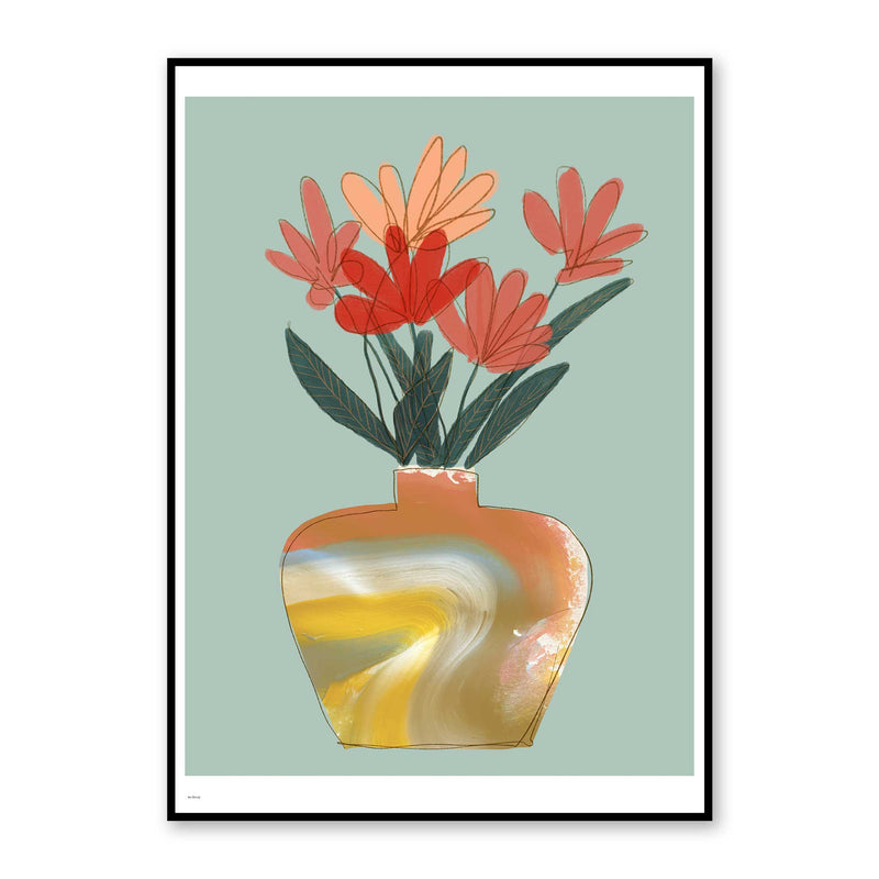 Blomvas poster