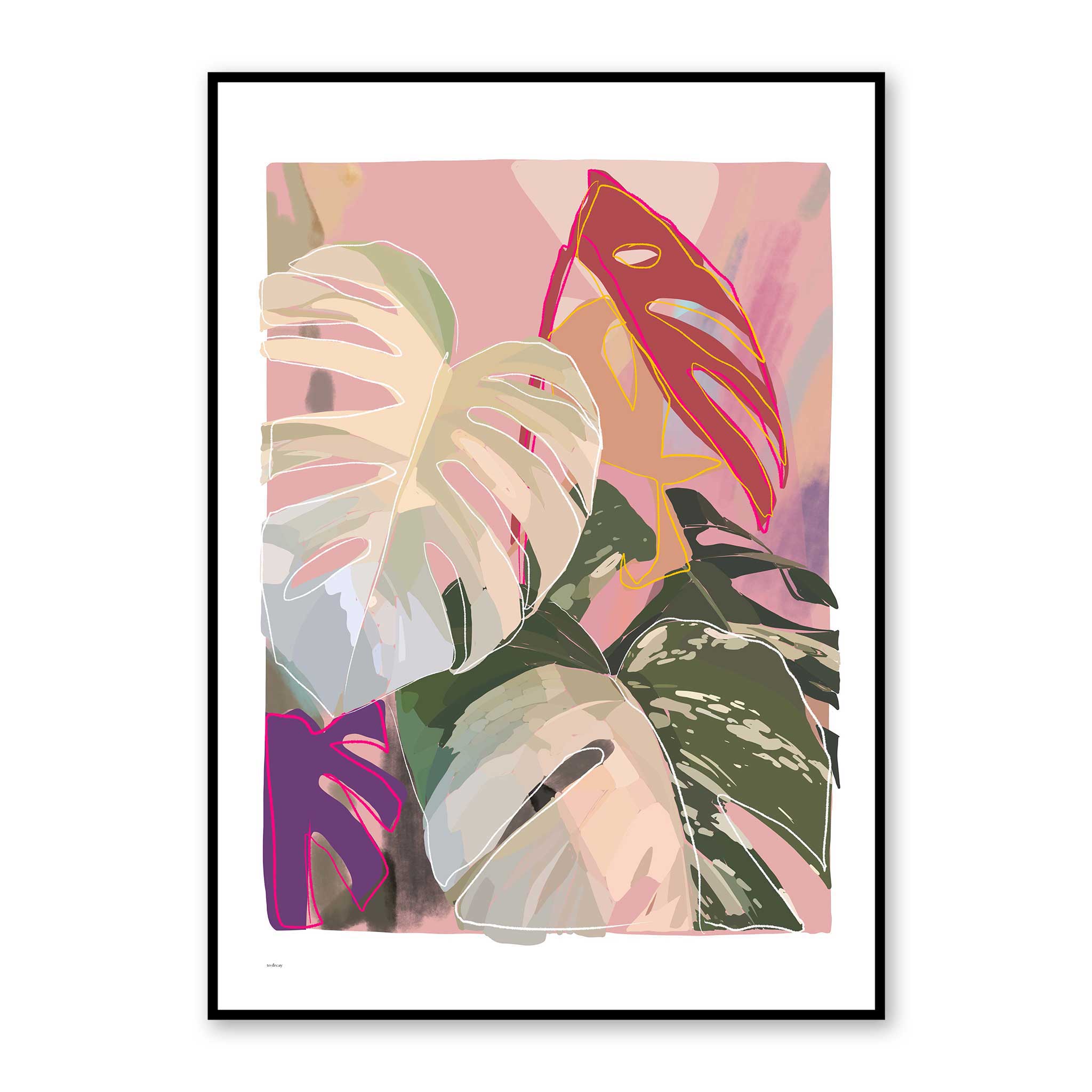 Monstera No. 4 poster - to decay